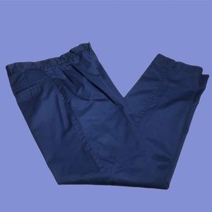 Crest navy blue pleated dress trousers. 30”x30”